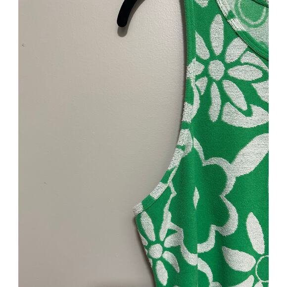 Daily Practice by Anthropologie Terry Jacquard Slim Dress Green Large - Picture 2 of 7